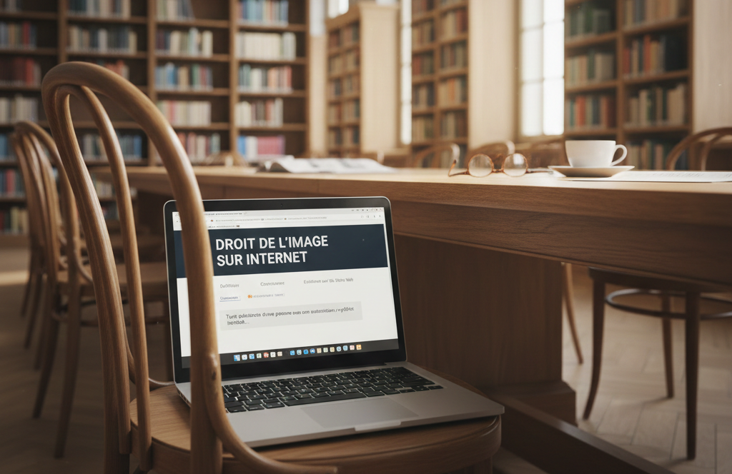 Tablette affichant une mosaïque de vidéos sur un bureau