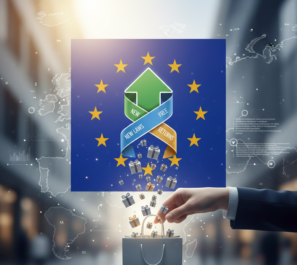 Clients retournant des colis via la loi européenne 2026.