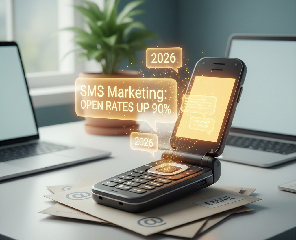 Le marketing par SMS : des taux d'ouverture records en 2026.